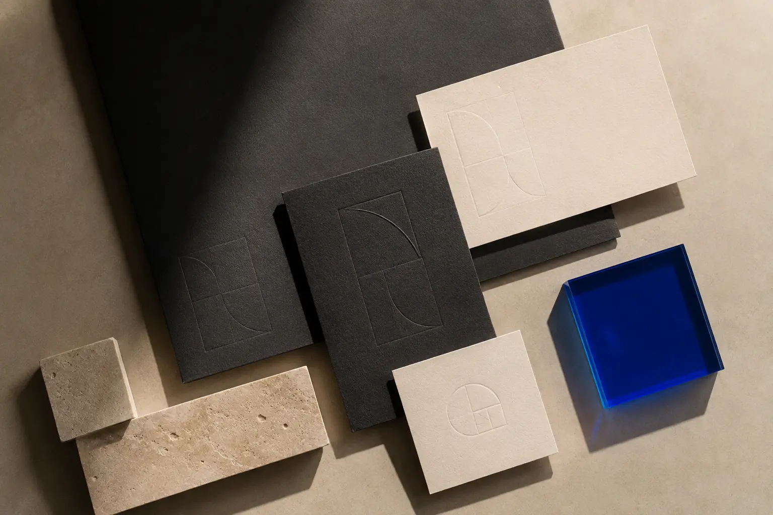 Premium merk- en materiaalstudie